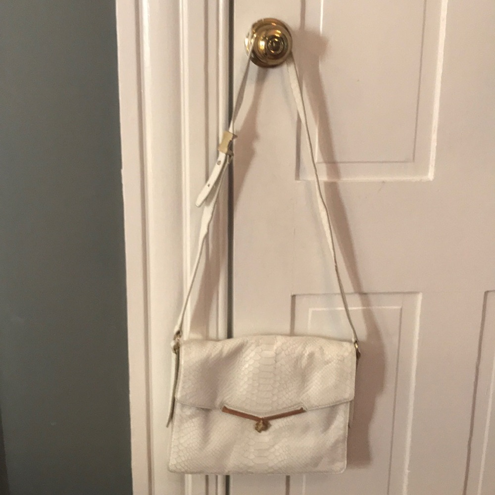 Botkier White Snakeskin Crossbody